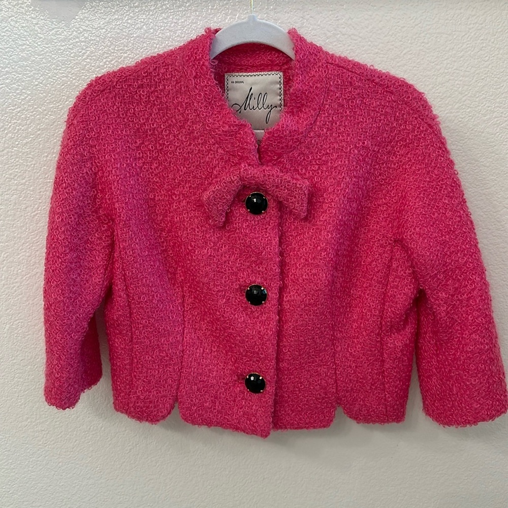 Molly crop button up blazer